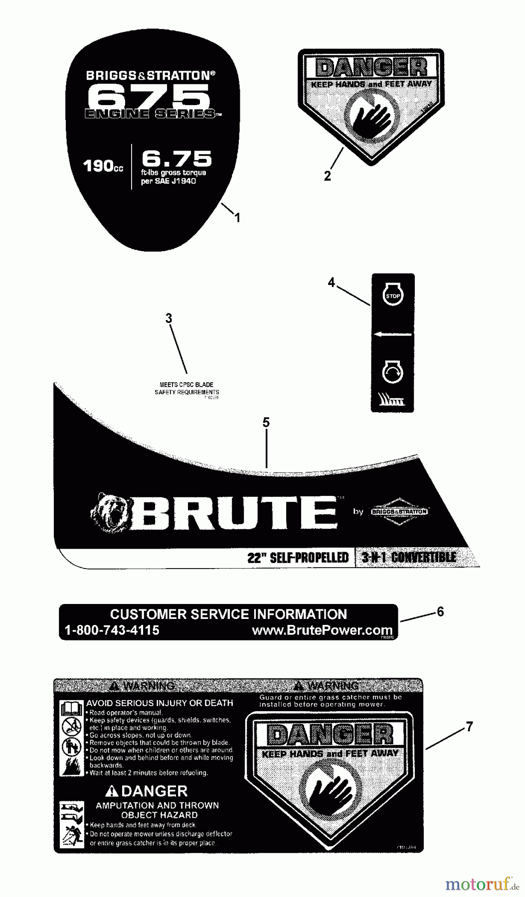  Murray Rasenmäher BTP22675HW (7800477) - Brute 22