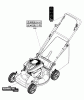 Murray EBP22650E (7800877) - Brute 22" Walk- Behind Mower (2012) Spareparts Decals Group (7501887)