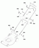 Murray MPH625E (881548) - 19" High Wheel Push Mower CE, 625 Series (2012) Listas de piezas de repuesto y dibujos Handles Group (881305)