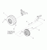 Murray 107.267860 (7800341) - Craftsman ZTS7500, 21HP B&S w/42" Mower Deck California (2009) (Sears) Listas de piezas de repuesto y dibujos Wheel & Tire Group (W7500868)