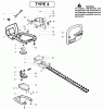 Poulan / Weed Eater GHT195LE (Type 3) - Weed Eater Hedge Trimmer Ersatzteile Cutting Equipment Type 3