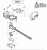 Poulan / Weed Eater GHT225LE (Type 1) - Weed Eater Hedge Trimmer Ersatzteile Cutting Equipment Type 1