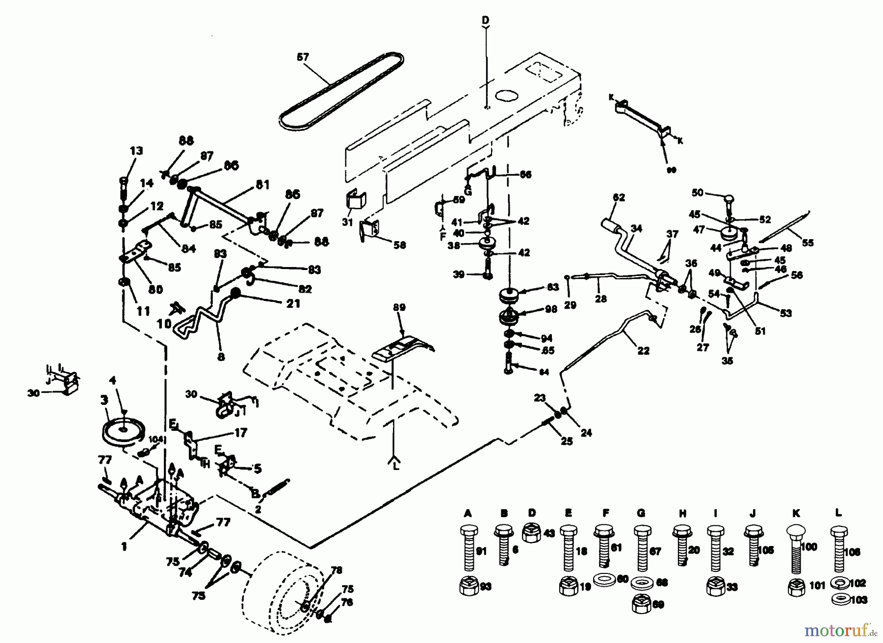  Poulan / Weed Eater Rasen und Gartentraktoren PP1442 - Poulan Pro Lawn Tractor DRIVE
