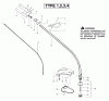 Poulan / Weed Eater TE400LE (Type 1) - Weed Eater String Trimmer Listas de piezas de repuesto y dibujos Driveshaft & Cutting Head