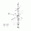 Poulan / Weed Eater TE450 - Poulan String Trimmer Listas de piezas de repuesto y dibujos Carburetor Assembly P/N 530069754