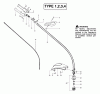 Poulan / Weed Eater TE450CXL LE (Type 4) - Poulan String Trimmer Listas de piezas de repuesto y dibujos Driveshaft & Cutting Head