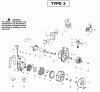 Poulan / Weed Eater SM400 (Type 3) - Poulan Pro Blower Ersatzteile Engine Type 3