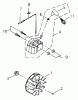 Shindaiwa AHS2510 - Articulating Hedge Trimmer Listas de piezas de repuesto y dibujos Flywheel, Ignition