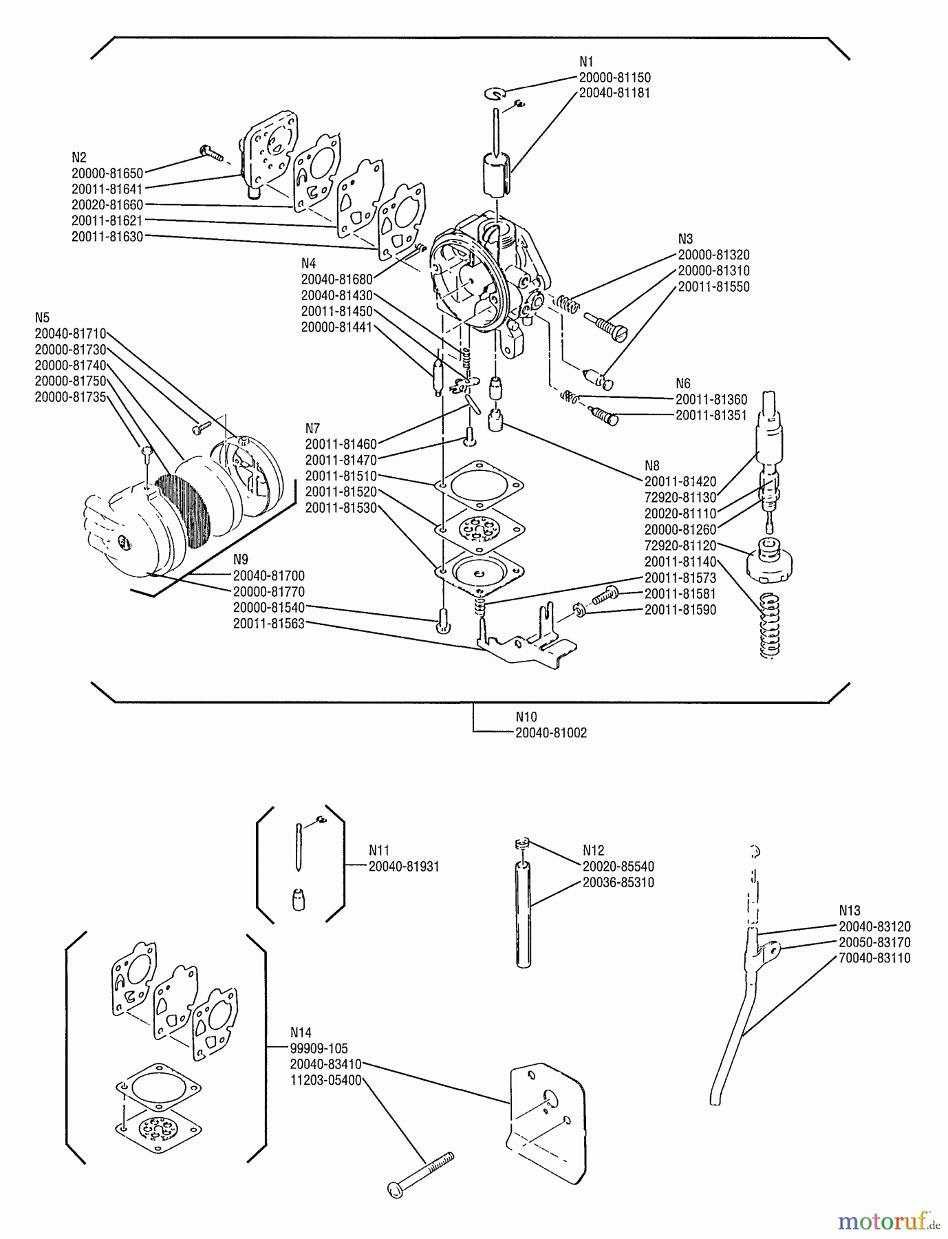  Shindaiwa Heckenscheren HT20 - Shindaiwa Hedge Trimmer, Single-Sided Carburetor