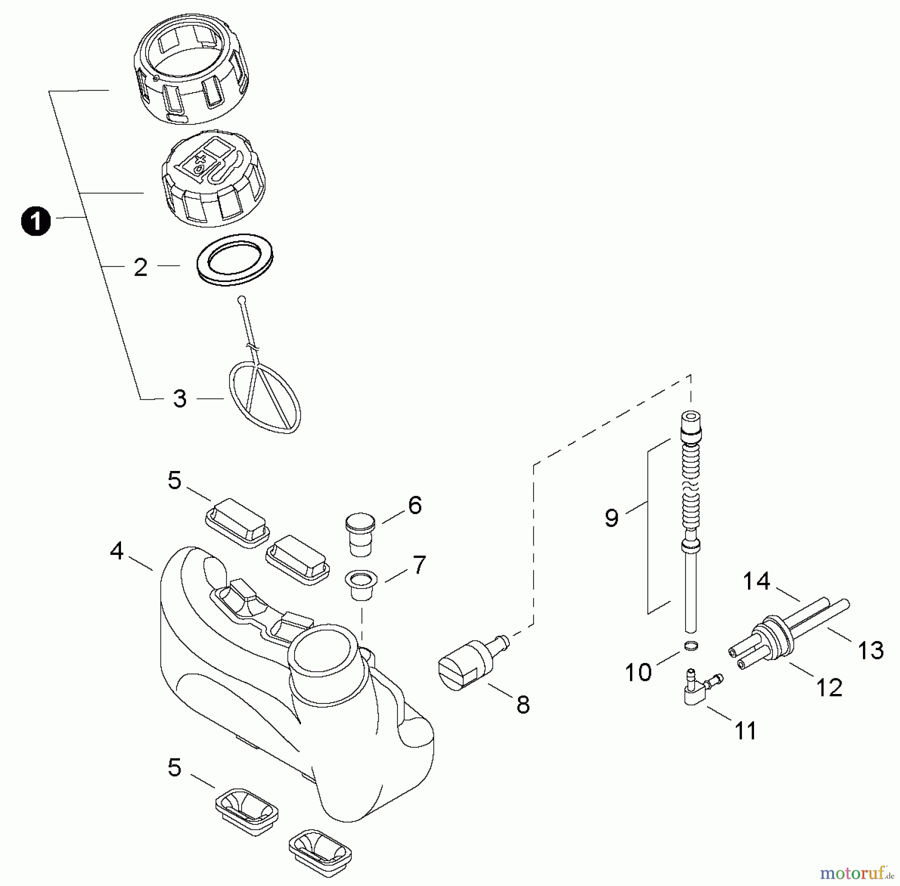  Shindaiwa Heckenscheren HT232 - Shindaiwa Hedge Trimmer, Single-Sided, Fuel Tank