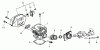 Shindaiwa 360 - Chainsaw, Ersatzteile Cylinder / Intake / Exhaust