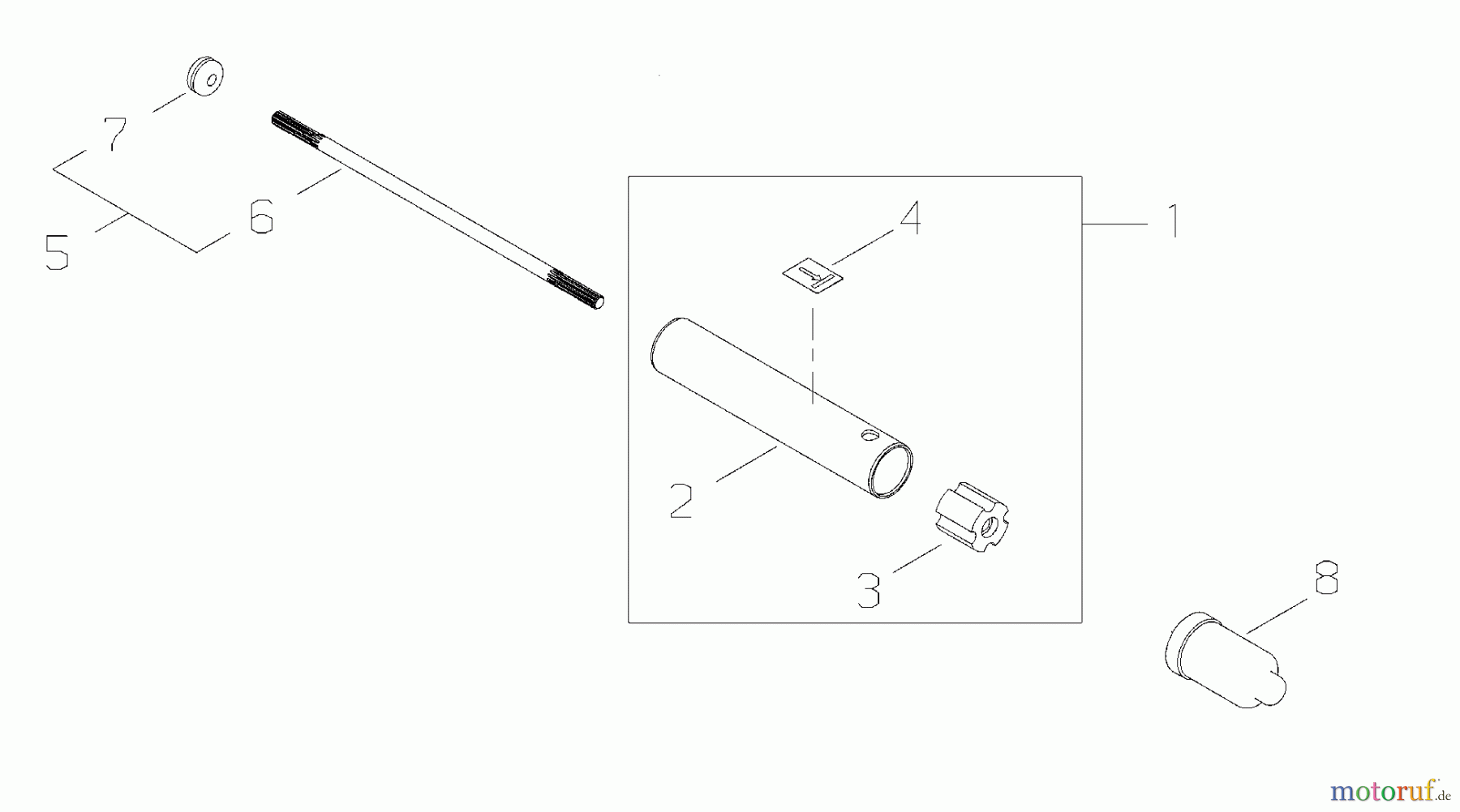  Shindaiwa Trimmer, Faden / Bürste 78703 - Shindaiwa Hedge Trimmer Attachment Outer Tube