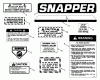 Snapper 30087 - 30" Rear-Engine Rider, 8 HP, Series 7 Ersatzteile Decals