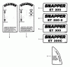 Snapper ET300C - Commercial Edger Trimmer, 3 HP, Series 0 Ersatzteile Decals