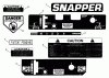 Snapper PL71404KV - Wide-Area Walk-Behind Mower, 14 HP, Gear Drive, Loop Handle, Series 4 Ersatzteile Decals
