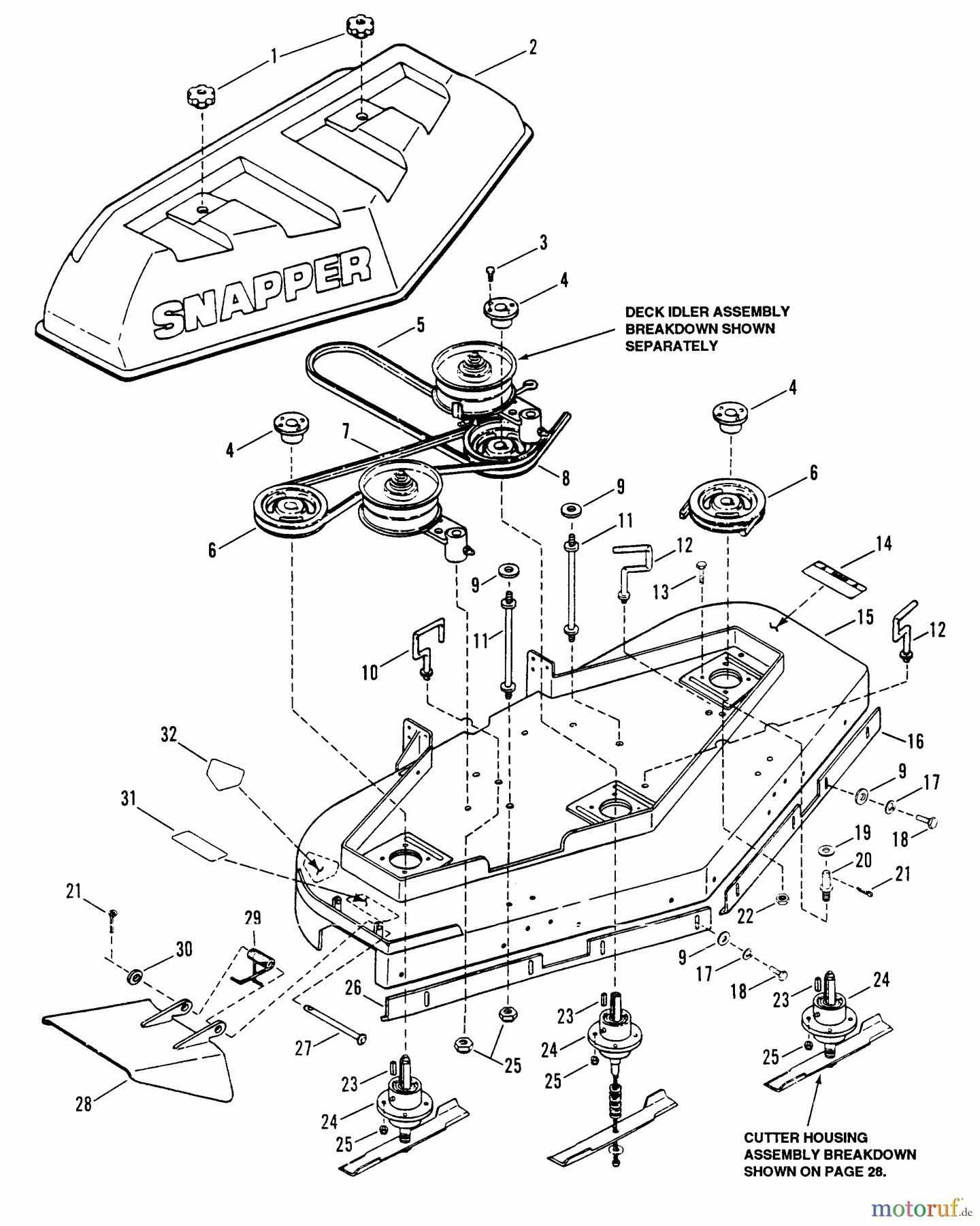  Snapper Mähdecks PMH7481 - Snapper 48