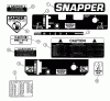 Snapper SPL1250KW - Wide-Area Walk-Behind Mower, 12.5 HP, Gear Drive, Loop Handle, Series 0 Ersatzteile Decals