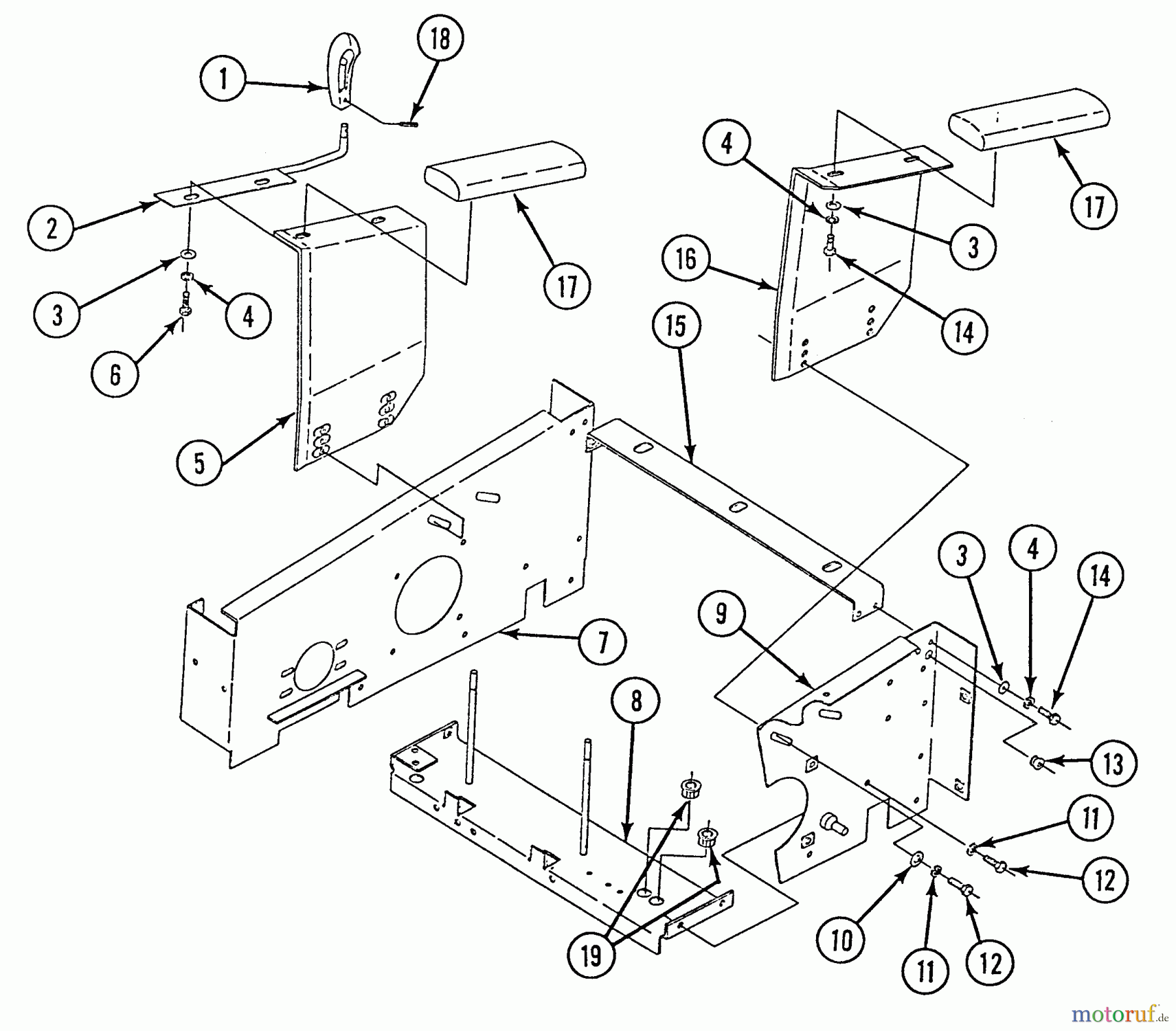  Snapper Nullwendekreismäher, Zero-Turn Z140T (82139) - Snapper 14 HP Zero-Turn Mower, Chain Drive, ZTR Series 0 Adjustable Arm Rest Assembly, Joystick