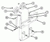 Snapper Z4801M - 48" Deck, Mid Mount ZTR, Series 1 Ersatzteile Mule Drive Assembly ("SK" & "LK" Frames)