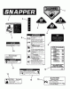 Snapper C3011523BV (7800364) - 30" Rear-Engine Rider, 11.5 HP, Series 23, California Ersatzteile DECALS