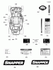 Snapper RE210 (7800921-00) - 33" Rear-Engine Rider, 14.5 HP Hydro Drive, RE Series (Export) Listas de piezas de repuesto y dibujos Decals