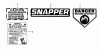 Snapper 19307T-2 - 19" Walk-Behind Mower, 3 HP, 2 Cycle, Steel Deck, Series 7 Ersatzteile Decals (Part 1)