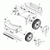Snapper 19307T-2 - 19" Walk-Behind Mower, 3 HP, 2 Cycle, Steel Deck, Series 7 Ersatzteile Wheels, Guard, Axles