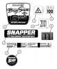 Snapper NRP215012 - 21" Walk-Behind Mower, 5 HP, Steel Deck, Recycling, Series 12 Ersatzteile Decals (Part 2)