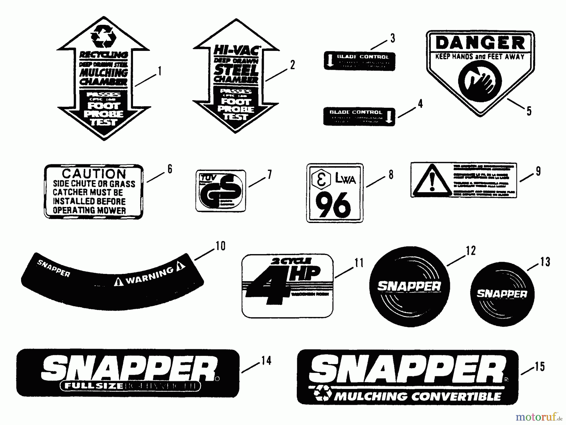  Snapper Rasenmäher R20400 - Snapper 20
