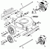 Snapper R205012 - 20" Walk-Behind Mower, 5 HP, Series 12 Listas de piezas de repuesto y dibujos Wheels, Guards & Axles