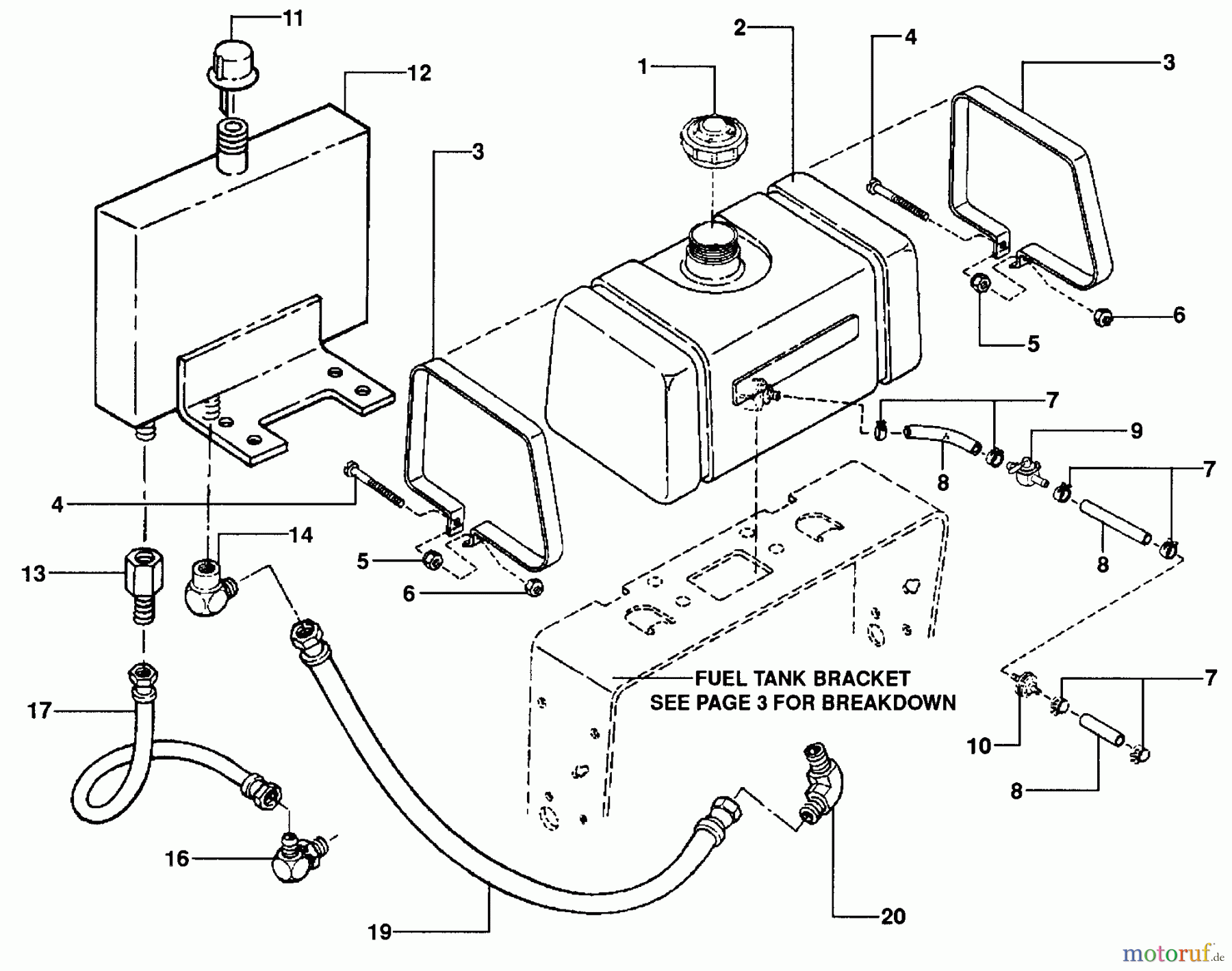  Snapper Rasenmäher für Großflächen PP7H1404KWV (80703) - Snapper Wide-Area Walk-Behind Mower, 14 HP, Hydro Drive, Pistol Grip, Series 4 Fuel Tank Assembly
