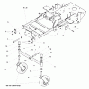 Snapper ZT19441KWV (5900609) - 44" Zero-Turn Mower, 18 HP, ZTR FastCut Series 1 Listas de piezas de repuesto y dibujos Main Frame & Front Suspension Group