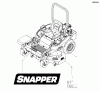 Snapper 550ZB2461 (5901252) - 61" Zero-Turn Mower, 24HP ZTR 550Z Series Pièces détachées Decal Group - Brand & Model