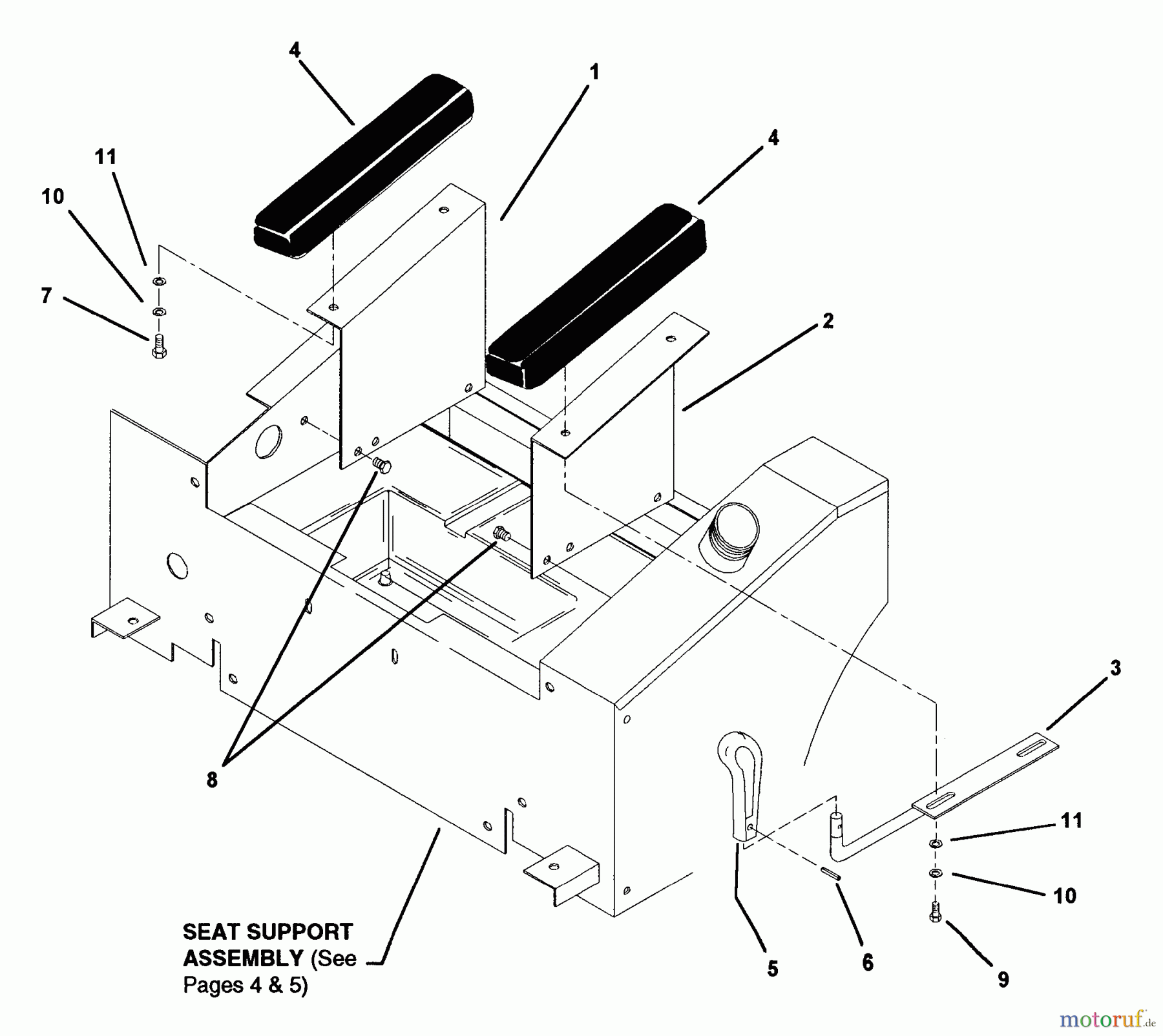 Snapper Nullwendekreismäher, Zero-Turn ZU2014K (80455) - Snapper 20 HP Zero-Turn Mower, Twin Stick, Unistat Drive, ZTR Series 4 Arm Rest Assembly
