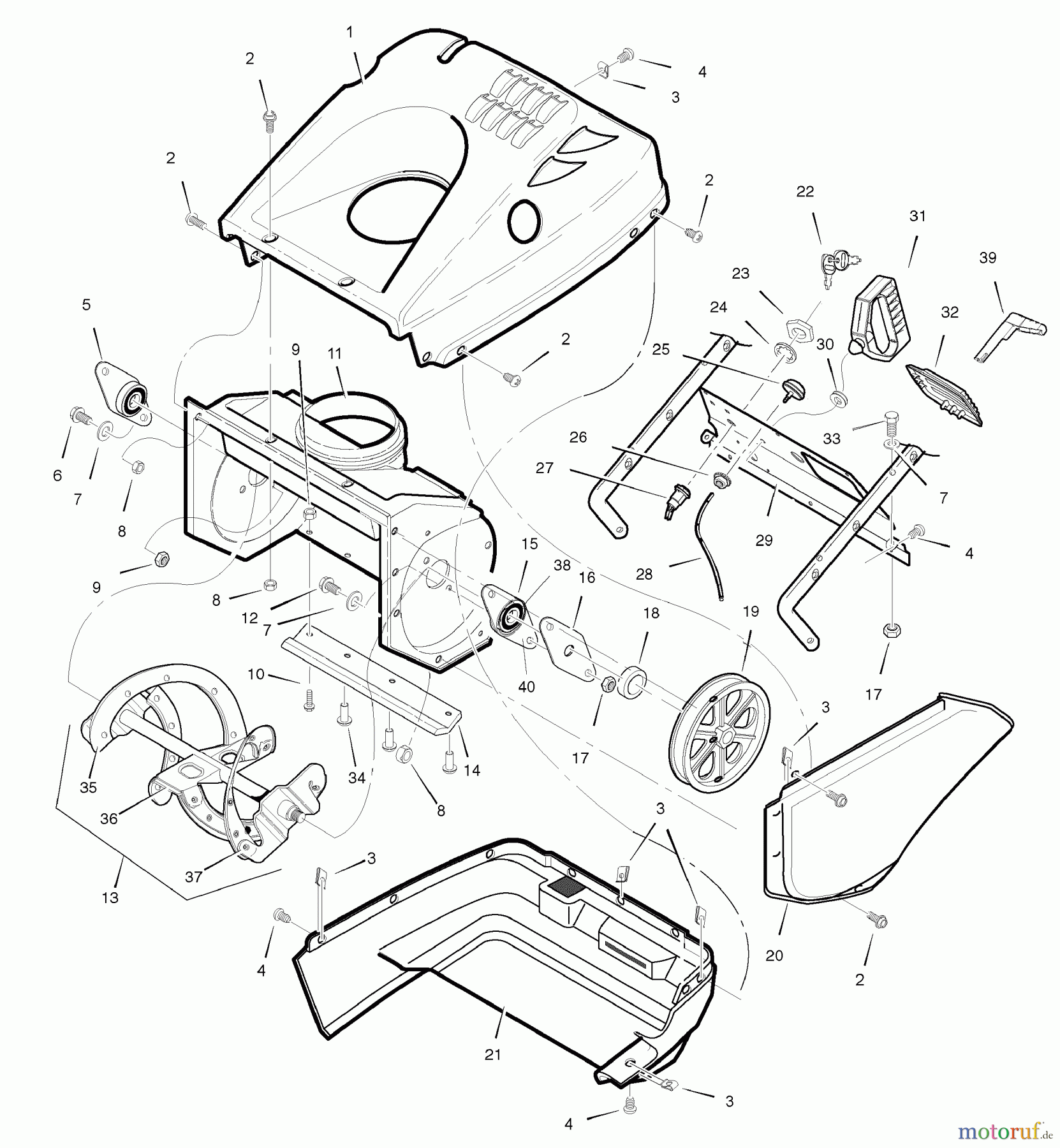 Snapper Schneefräsen 521E (1695702) - Snapper 21