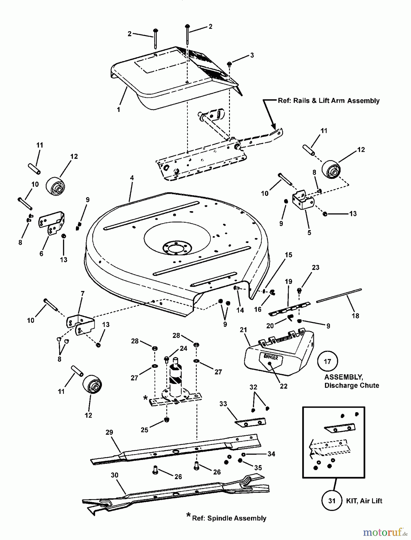  Snapper Zubehör. Rasenmäher 7060947 - Snapper Bag N-Wagon, 30 Bushel 301123BV (84941) 30