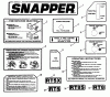Snapper R8002S (85237) - Rear Tine Tiller, 8 HP, Series 2 Ersatzteile Decals