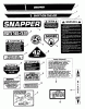Snapper 421614BVE - 42" Rear-Engine Rider, Series 14 Listas de piezas de repuesto y dibujos Decals