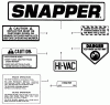 Snapper 28106S - 28" Rear-Engine Rider, 10 HP, Series 6 Ersatzteile Decals