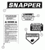 Snapper 421622BVE (84707) - 42" Rear-Engine Rider, 16 HP, Series 22 Listas de piezas de repuesto y dibujos Decals (Part 1)