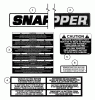 Snapper M300921B (84578) - 30" Rear-Engine Rider, 9 HP, M Series 21 Ersatzteile Decals (Part 1)