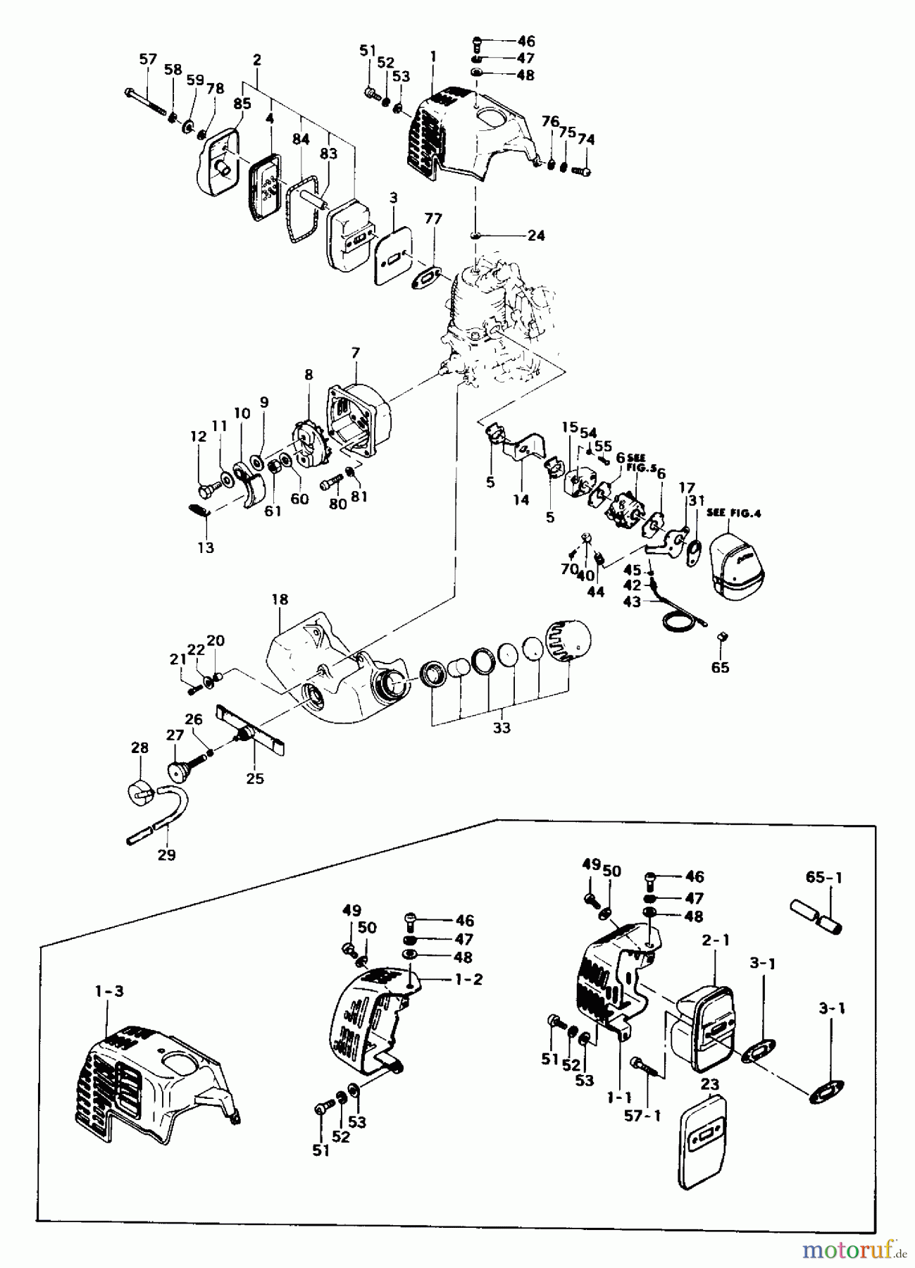  Tanaka Trimmer, Motorsensen TBC-232 - Tanaka Brush Cutter Engine Components