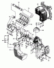 Tanaka TBL-505 - Backpack Blower Listas de piezas de repuesto y dibujos Engine, Muffler, Air Cleaner, Fuel System