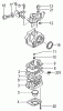 Tanaka TBC-340 - Grass Trimmer / Brush Cutter Ersatzteile Carburetor
