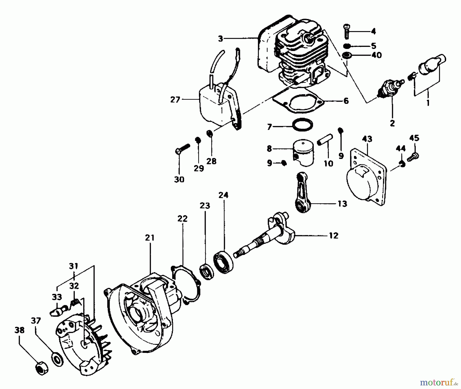  Tanaka Trimmer, Motorsensen TBC-4500 - Tanaka Brush Cutter Engine