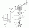 Tanaka TBC-230SF - Multi Task Tool Listas de piezas de repuesto y dibujos Cylinder, Piston, Crankshaft