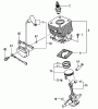 Tanaka TPE-250PF - Portable Edger Listas de piezas de repuesto y dibujos Cylinder, Piston, Crankshaft, Ignition