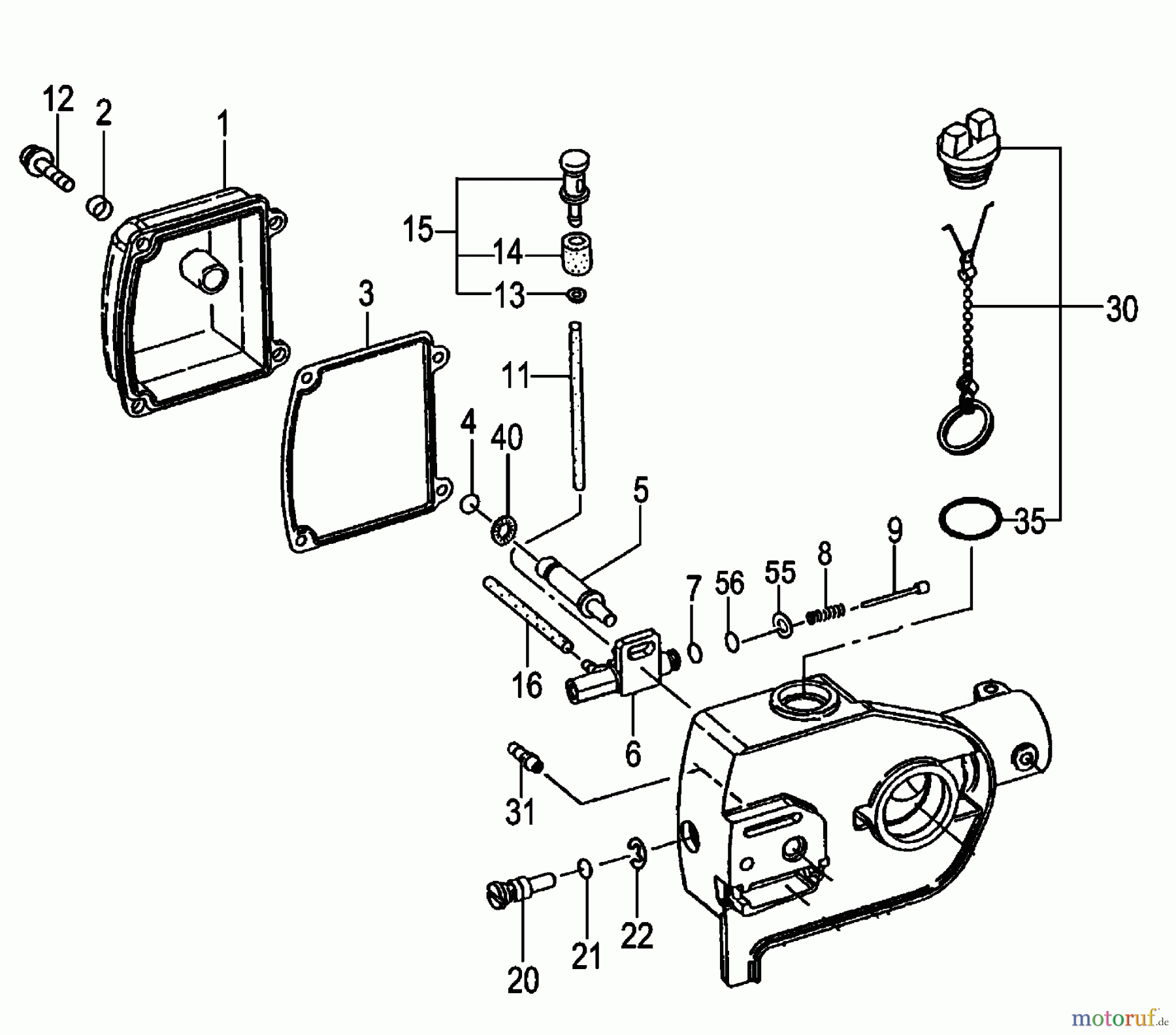 Tanaka Zubehör TBC-SF - Tanaka Smart Fit Attachments Pole Saw Oiler Side