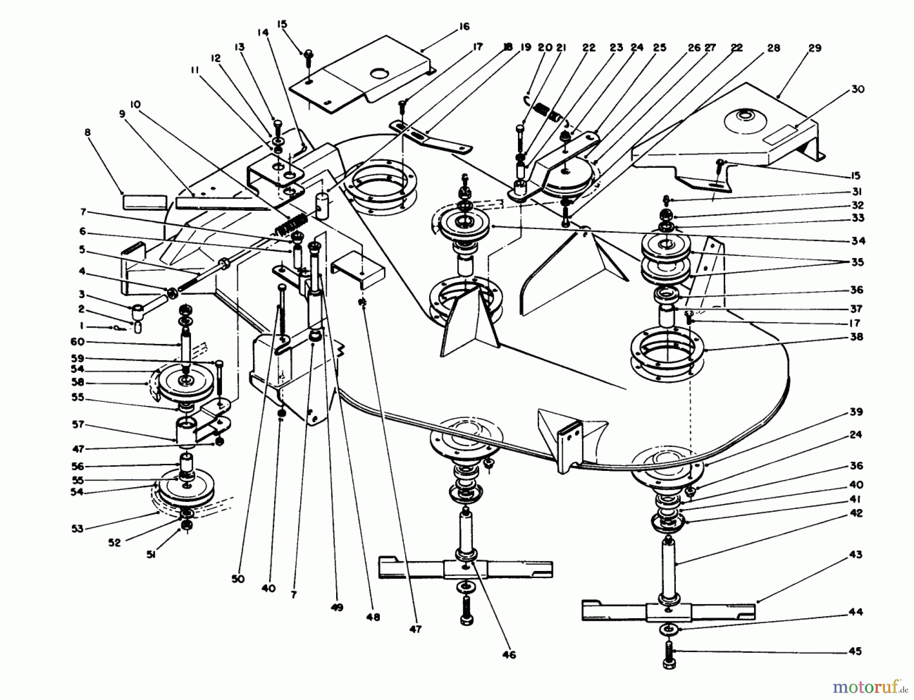  Toro Neu Mowers, Deck Assembly Only 05-52SY01 - Toro 52