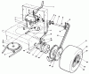 Toro 30136 - 36" Side Discharge Mower, 1984 (4000001-4999999) Pièces détachées AXLE ASSEMBLY